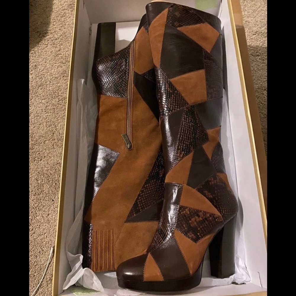 NWT Michael Kors Hanya Patchwork Boot - SZ 10 - Picture 9 of 9